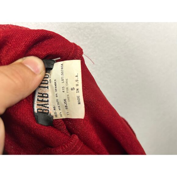 Bryer Too Vintage Y2K Red Glitter One-Shoulder Maxi Formal Event Dress Small - Picture 10 of 11